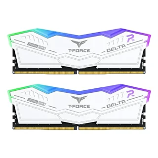 TEAMGROUP T-Force Delta RGB 48 GB - 2 x 24GB, DDR5 288-pin DIMM, 7600MT/s, CL36, White color