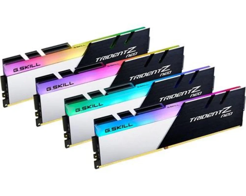 G.Skill Trident Z Neo 32 GB - 4 x 8GB, DDR4 288-pin DIMM, 3200MT/s, CL14, Black / Silver color - Featured Image