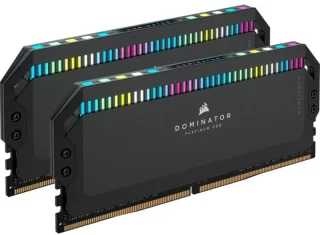 Corsair Dominator Platinum RGB 32 GB - 2 x 16GB, DDR5 288-pin DIMM, 5600MT/s, CL36, Black / Silver color