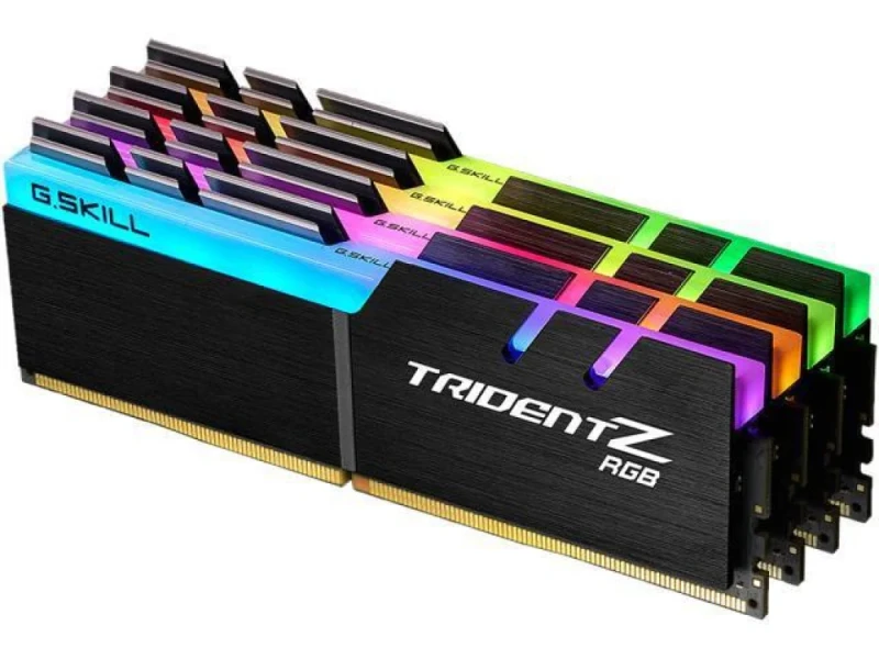 G.Skill Trident Z RGB 32 GB - 4 x 8GB, DDR4 288-pin DIMM, 4266MT/s, CL17, Black color - Featured Image