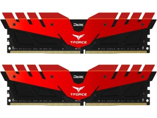 TEAMGROUP T-Force Dark 16 GB - 2 x 8GB, DDR4 288-pin DIMM, 2400MT/s, CL14, Red / Black color