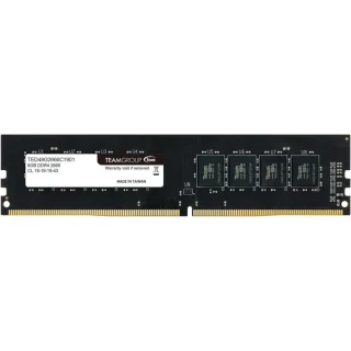 TEAMGROUP Elite 8 GB - 1 x 8GB, DDR4 288-pin DIMM, 2666MT/s, CL19, Black color