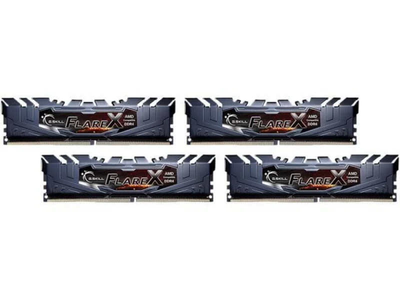 G.Skill Flare X 32 GB - 4 x 8GB, DDR4 288-pin DIMM, 3200MT/s, CL16, Black color - Featured Image