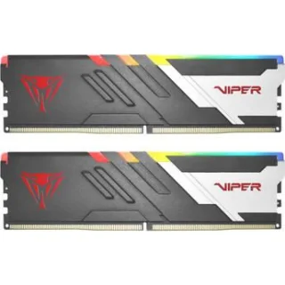 Patriot Viper Venom RGB 32 GB - 2 x 16GB, DDR5 288-pin DIMM, 7400MT/s, CL40, Black / White color