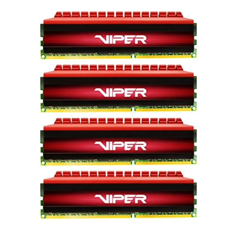 Patriot Viper 4 16 GB - 4 x 4GB, DDR4 288-pin DIMM, 2666MT/s, CL15, Black / Red color - Featured Image