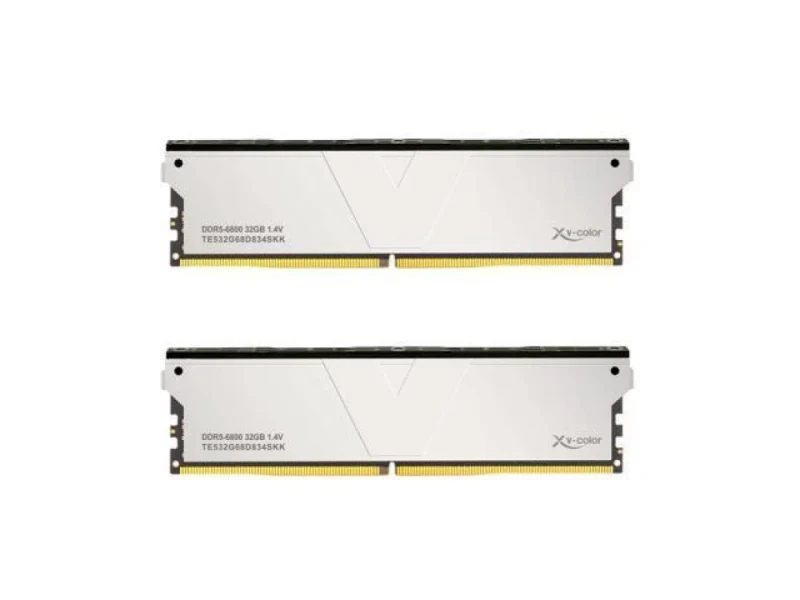 V-Color TE516G68S834SKK 32 GB - 2 x 16GB, DDR5 288-pin DIMM, 6800MT/s, CL34, White color - Featured Image