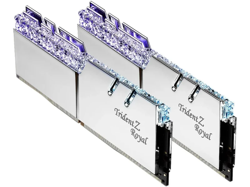 G.Skill Trident Z Royal 16 GB - 2 x 8GB, DDR4 288-pin DIMM, 4400MT/s, CL18, Silver color - Featured Image
