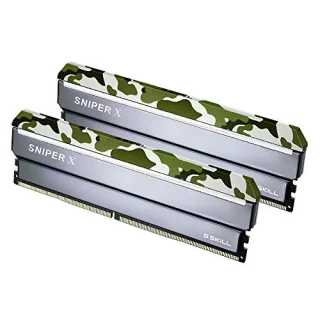 G.Skill Sniper X 32 GB - 2 x 16GB, DDR4 288-pin DIMM, 2400MT/s, CL17, Black / Camo color