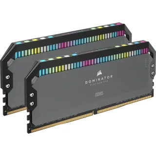 Corsair Dominator Platinum RGB 32 GB - 2 x 16GB, DDR5 288-pin DIMM, 5200MT/s, CL40, Gray / Black color