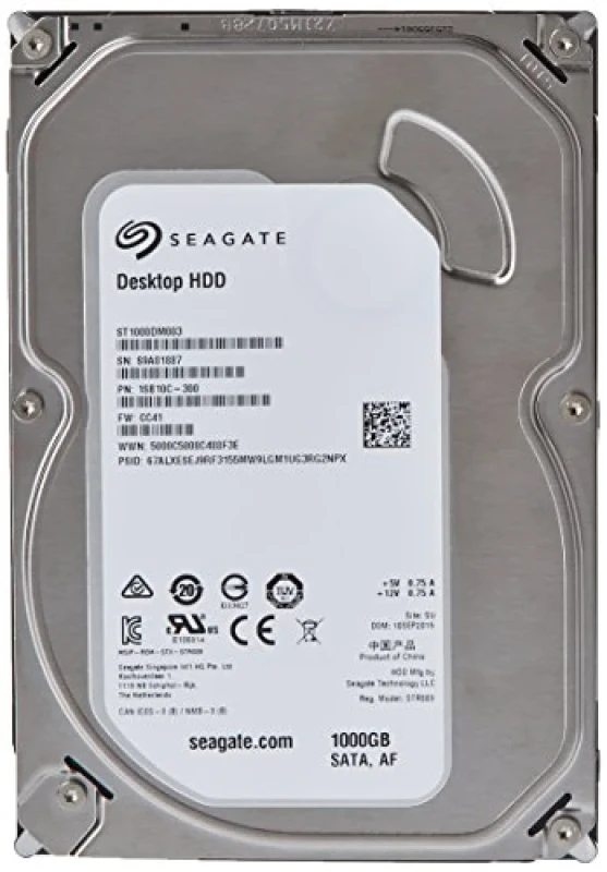 Seagate BarraCuda - 1 TB 7200 RPM, SATA 6.0 Gb/s, 3.5", 64 MB Cache memory - Featured Image