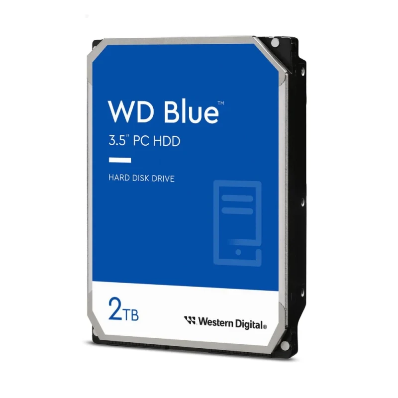 Western Digital WD Blue - 2 TB 5400 RPM, SATA 6.0 Gb/s, 3.5", 64 MB Cache memory - Featured Image