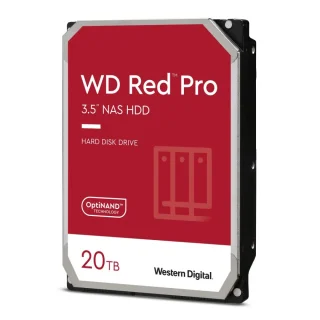 Western Digital WD Red Pro - 20 TB 7200 RPM, SATA 6.0 Gb/s, 3.5", 512 MB Cache memory