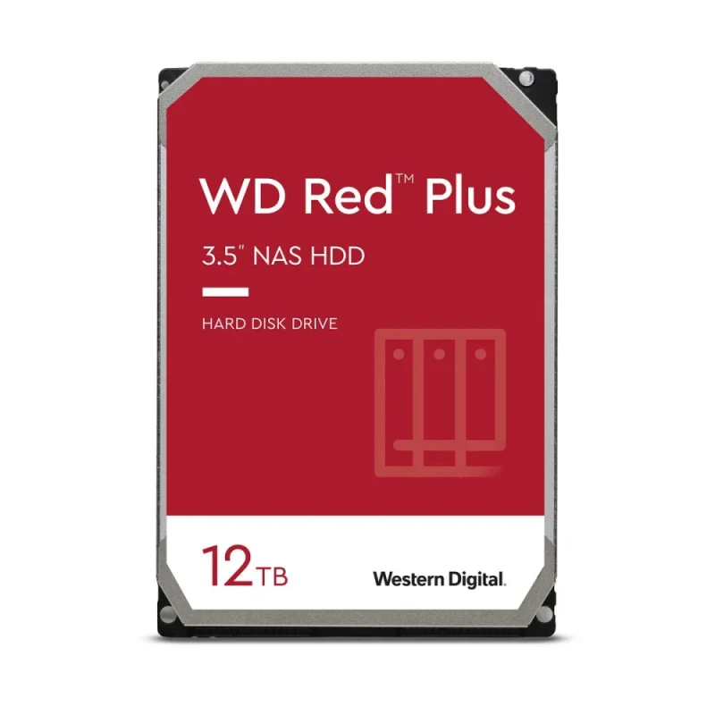 Western Digital Red Plus - 12 TB 7200 RPM, SATA 6.0 Gb/s, 3.5", 256 MB Cache memory - Featured Image