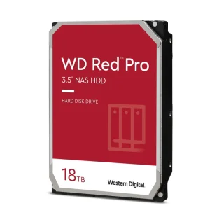 Western Digital WD Red Pro - 18 TB 7200 RPM, SATA 6.0 Gb/s, 3.5", 512 MB Cache memory