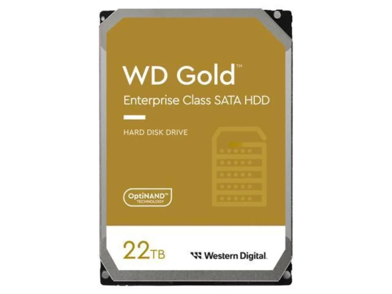 Western Digital Gold - 22 TB 7200 RPM, SATA 6.0 Gb/s, 3.5", 512 MB Cache memory - Featured Image