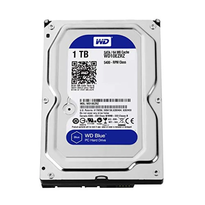 Western Digital Blue - 1 TB 5400 RPM, SATA 6.0 Gb/s, 3.5", 64 MB Cache memory - Featured Image