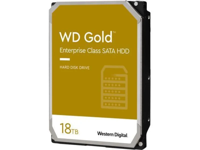 Western Digital Gold - 18 TB 7200 RPM, SATA 6.0 Gb/s, 3.5", 512 MB Cache memory - Featured Image