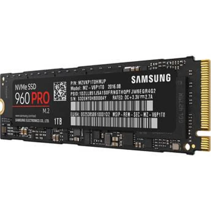 Samsung 960 Pro - 1 TB SSD, M.2 PCIe 3.0 X4, M.2-2280, 1024 MB Cache memory - Featured Image