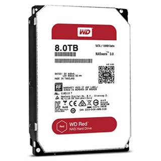 Western Digital Red - 8 TB 5400 RPM, SATA 6.0 Gb/s, 3.5", 128 MB Cache memory