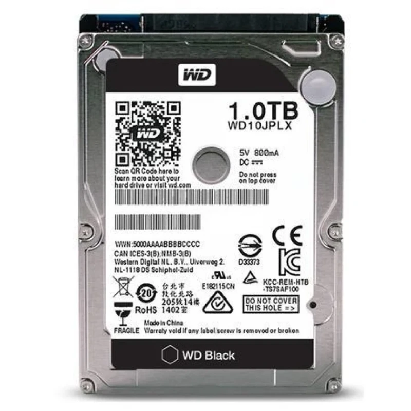 Western Digital Black - 1 TB 7200 RPM, SATA 6.0 Gb/s, 2.5", 32 MB Cache memory - Featured Image