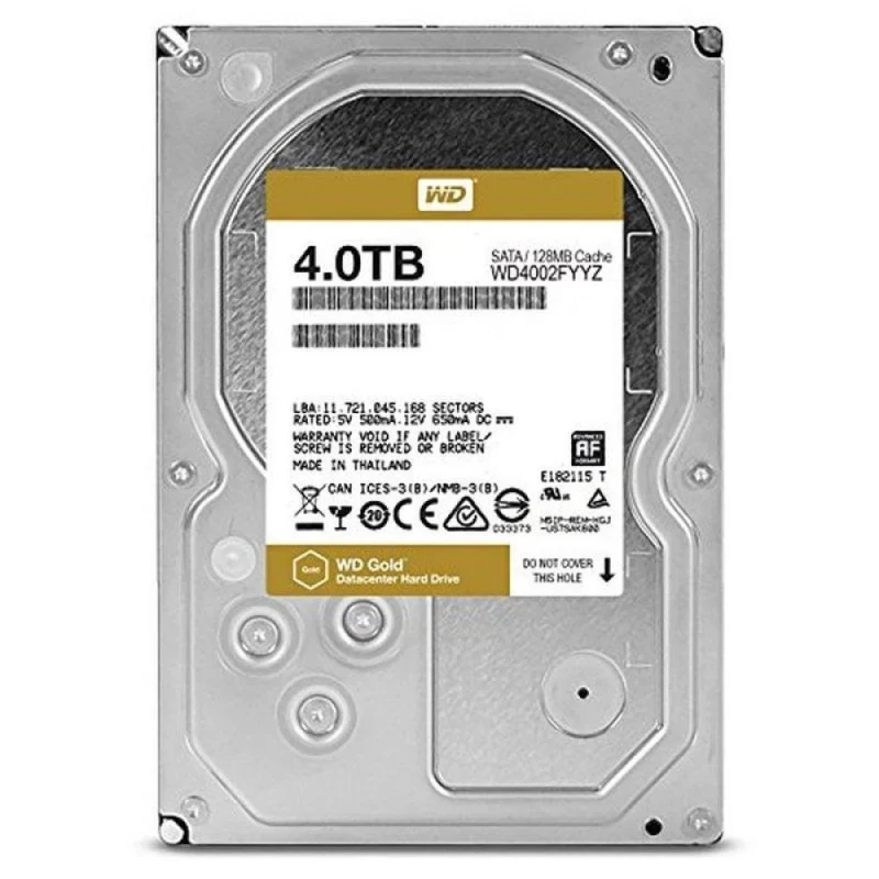 Western Digital Gold - 4 TB 7200 RPM, SATA 6.0 Gb/s, 3.5", 128 MB Cache memory - Featured Image
