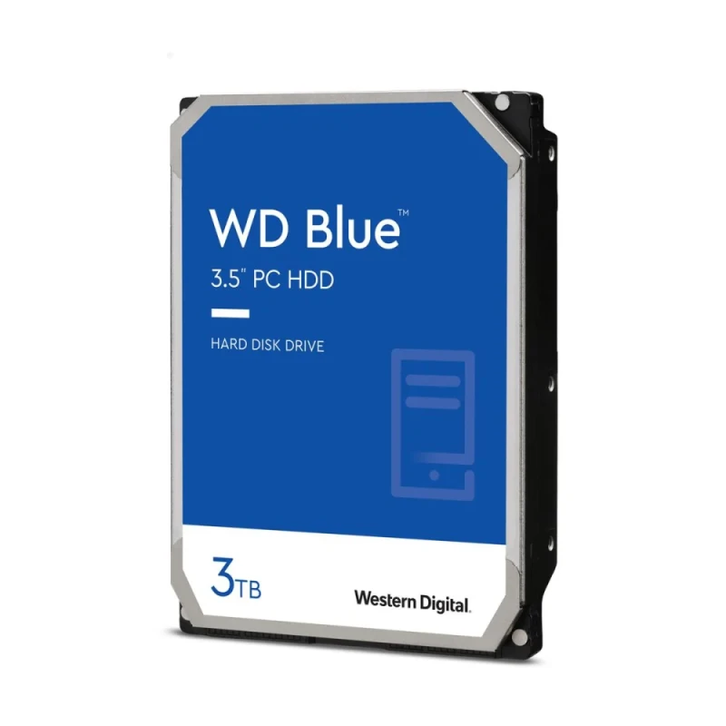 Western Digital Blue - 3 TB 5400 RPM, SATA 6.0 Gb/s, 3.5", 64 MB Cache memory - Featured Image