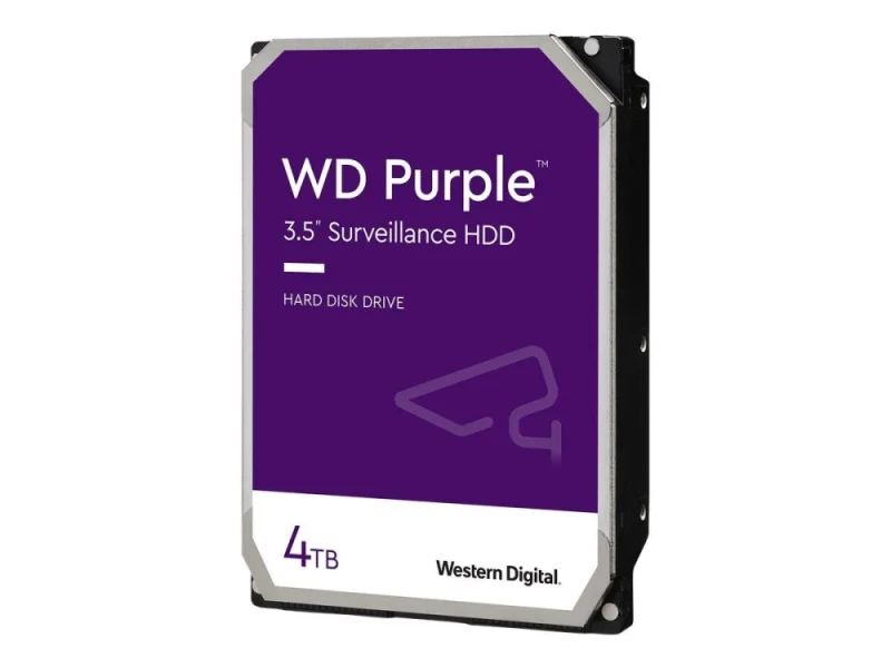 Western Digital Purple - 4 TB 5400 RPM, SATA 6.0 Gb/s, 3.5", 64 MB Cache memory - Featured Image