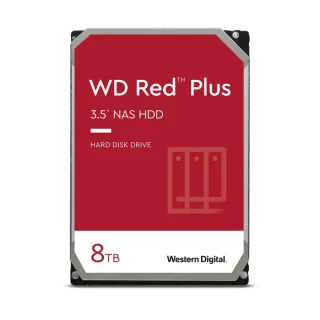 Western Digital Red Plus - 8 TB 7200 RPM, SATA 6.0 Gb/s, 3.5", 256 MB Cache memory