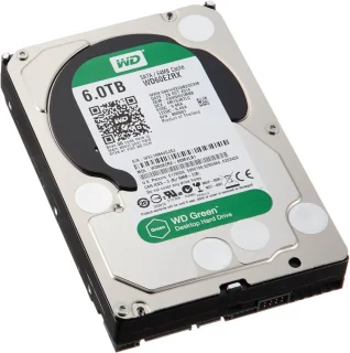 Western Digital Green - 6 TB 5400 RPM, SATA 6.0 Gb/s, 3.5", 64 MB Cache memory