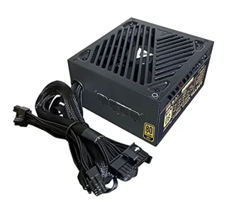 Apevia Galaxy - 650 W ATX Power Supply, 80+ Gold, Semi-Modular, Black Color