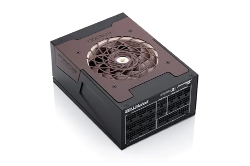 SeaSonic PRIME TX-1600 Noctua Edition - 1600 W ATX Power Supply, 80+ Titanium, Fully Modular, Brown / Black Color - Featured Image
