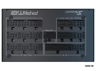 SeaSonic PRIME TX-1300 ATX 3.1 - 1300 W ATX Power Supply, 80+ Titanium, Fully Modular, Black / Silver Color