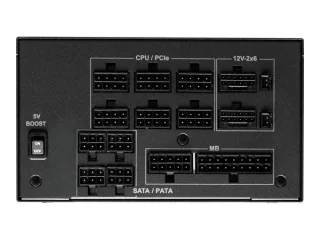 ASRock Phantom Gaming PG-1600G - 1600 W ATX Power Supply, 80+ Gold, Fully Modular, Black Color