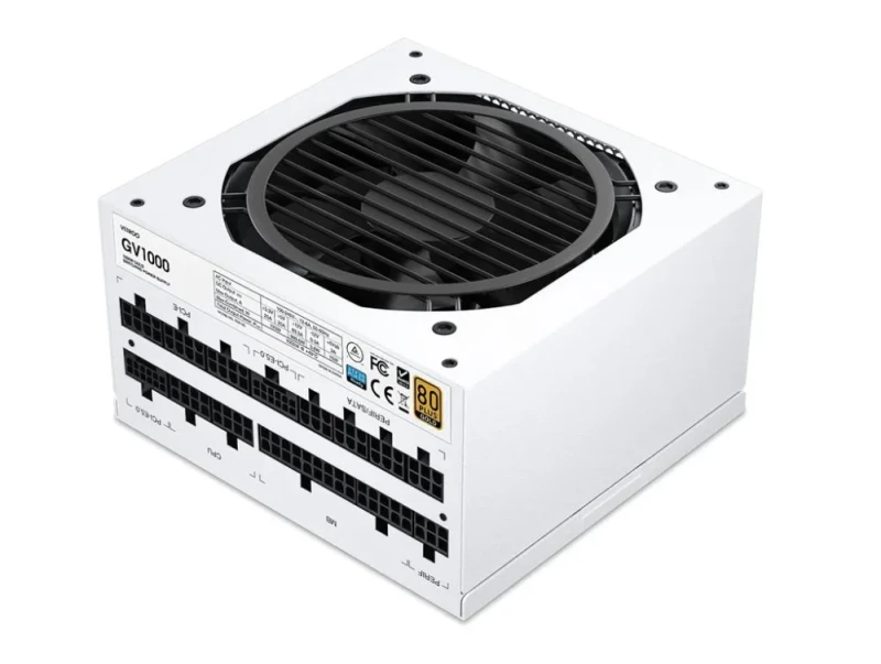 Vetroo GV1000 - 1000 W ATX Power Supply, 80+ Gold, Fully Modular, White Color - Featured Image
