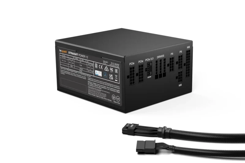 be quiet! Straight Power 12 - 850 W ATX Power Supply, 80+ Platinum, Fully Modular, Black Color - Featured Image