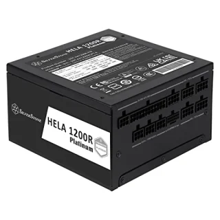 Silverstone HELA 1200R - 1200 W ATX Power Supply, 80+ Platinum, Fully Modular, Black Color