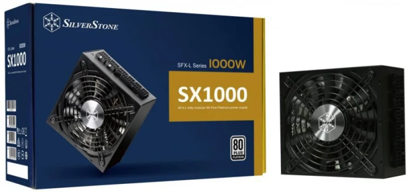 Silverstone SX1000-LPT - 1000 W SFX Power Supply, 80+ Platinum, Fully Modular, Black Color - Featured Image