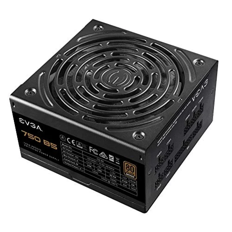EVGA 750 B5 - 750 W ATX Power Supply, 80+ Bronze, Fully Modular, Black Color - Featured Image