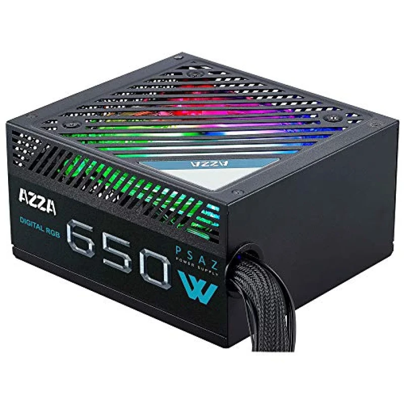 Azza ARGB - 650 W ATX Power Supply, 80+ Bronze, Non-Modular, Black Color - Featured Image