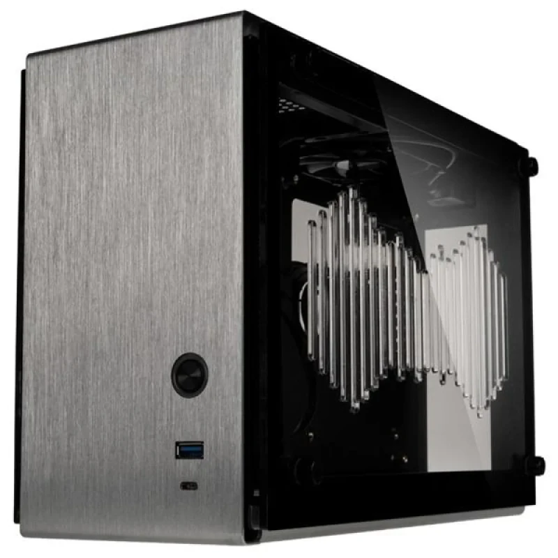 Zalman M2 Mini Silver - Mini ITX Desktop, Tempered Glass Side Panel, 11.6 L External Volume, Silver / Black Color - Featured Image