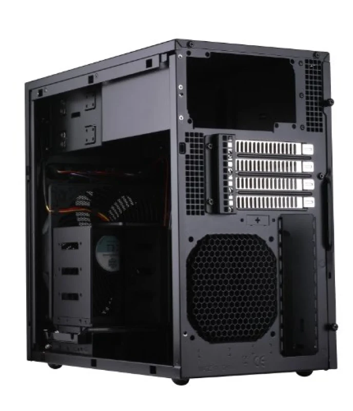 Silverstone TJ08B-E - MicroATX Mini Tower, None Side Panel, 30.2 L External Volume, Black Color - Featured Image