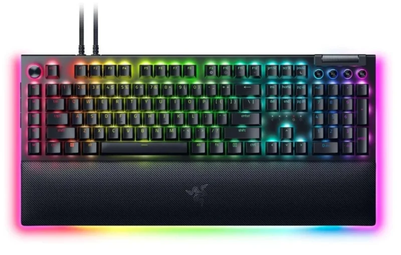 Razer BlackWidow V4 Pro - Gaming Wired Keyboard, Razer Green Switches, RGB Backlit, Black Color - Featured Image