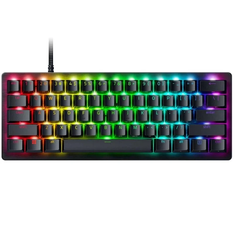 Razer Huntsman V3 Pro Mini - Mini Wired Keyboard, Razer Analog Optical Switch Gen-2 Switches, RGB Backlit, Tenkeyless, Black Color - Featured Image