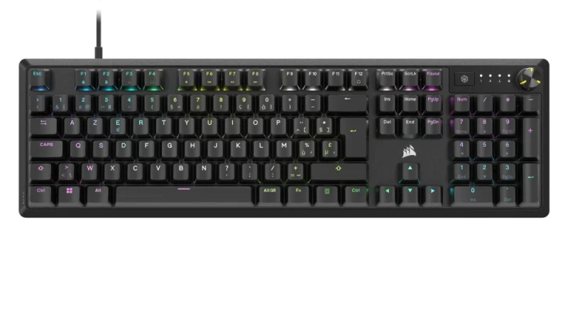 Corsair K70 CORE - Gaming Wired Keyboard, Corsair MLX Red Linear Switches, RGB Backlit, Black Color - Featured Image