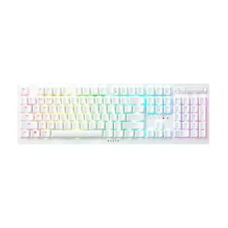 Razer DeathStalker V2 Pro - Gaming Wired, Wireless, Bluetooth Wireless Keyboard, Razer Purple Low-Profile Optical Clicky Switches, RGB Backlit, White Color