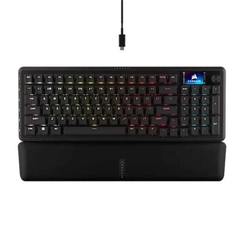 Corsair VANGUARD PRO 96 - Gaming Wired Keyboard, Corsair MGX HYPERDRIVE Switches, RGB Backlit, Black Color - Featured Image