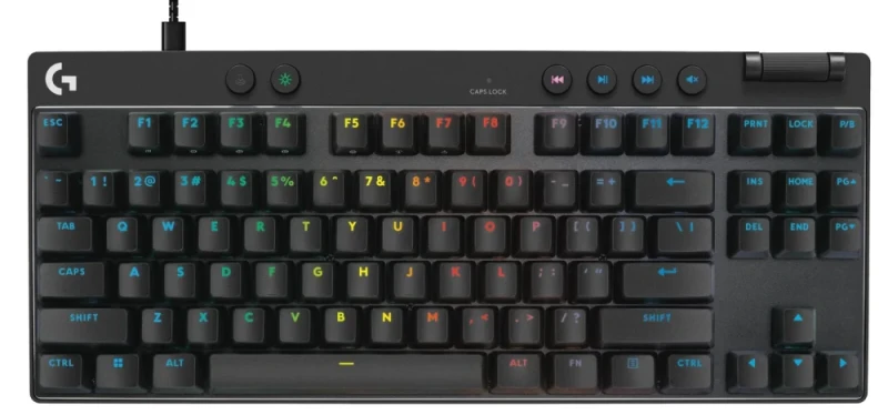 Logitech PRO X RAPID - Gaming Wired Keyboard, Logitech Magnetic Analog Switches, RGB Backlit, Tenkeyless, Black Color - Featured Image
