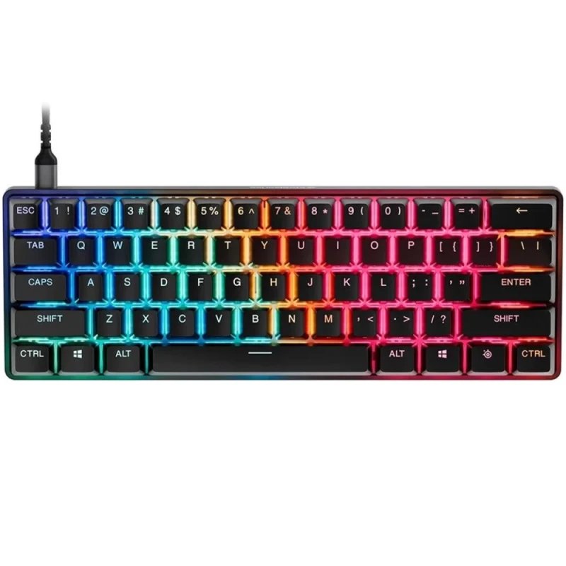 SteelSeries Apex Pro Mini Gen 3 - Mini Wired Keyboard, OmniPoint 2.0 Switches, RGB Backlit, Tenkeyless, Black Color - Featured Image