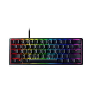 Razer Huntsman Mini - Mini Wired Keyboard, Razer Purple Optical Clicky Switches, RGB Backlit, Tenkeyless, Black Color