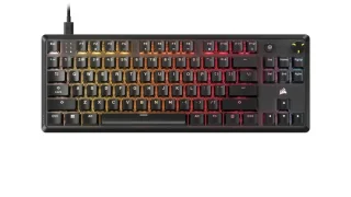 Corsair K70 CORE TKL - Gaming Wired Keyboard, Corsair MLX Red V2 Linear Switches, RGB Backlit, Tenkeyless, Black Color